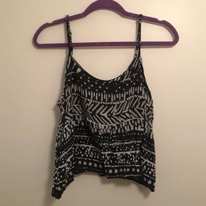 Black Flowy Tank
